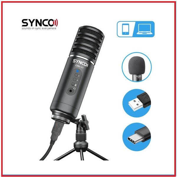 SYNCO CMic-V1 Desktop Large Diaphragm Professional Condenser USB Microphone