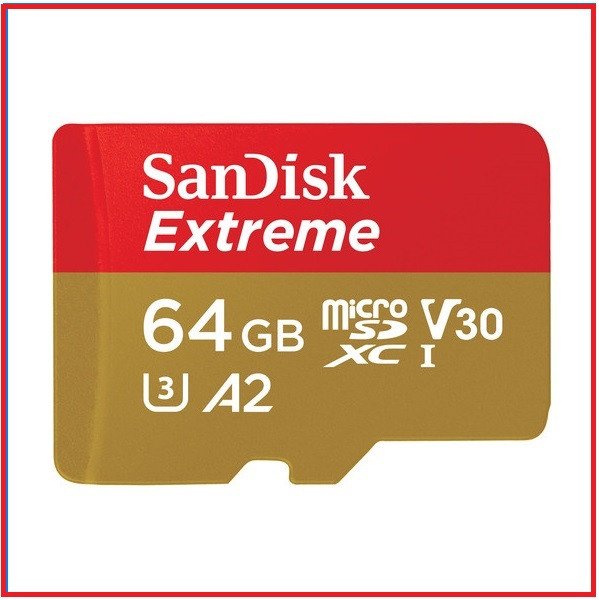 SanDisk 64GB 160MB/s Extreme UHS-I 4K UHD Professional Micro SDXC Memory Card with Adapter