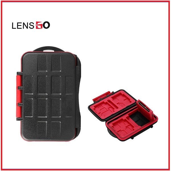 LENSGO USBKY3 Waterproof & Shockproof High Speed Memory Card Reader Holder Storage Hard Case
