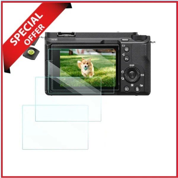 K&F Concept SKU.2199 Ultra Clear Tempered HD Glass LCD Screen Protector for Sony Alpha Mirrorless Cameras – Transparent