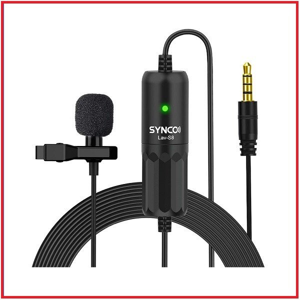 SYNCO Lav-S8 Omnidirectional Professional Lavalier Microphone