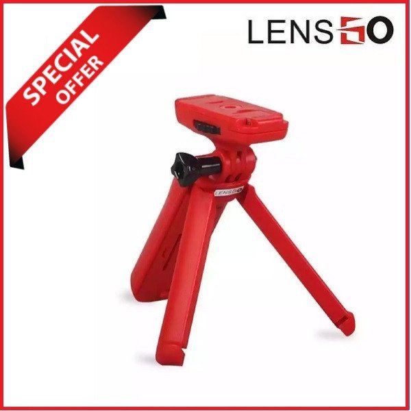 LENSGO L311 Multifunctional Portable Table Tripod – Black/Red