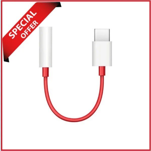OnePlus TC01W Type-C to 3.5mm Audio Jack Adapter (ORIGINAL) - White