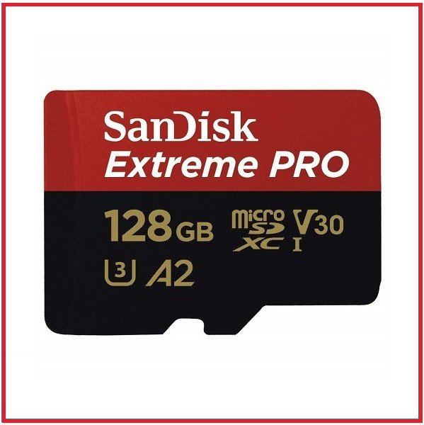 Sandisk 128GB 170MB/s Extreme PRO 4K UHD High-Speed UHS-I Micro SDXC Memory Card with Adapter