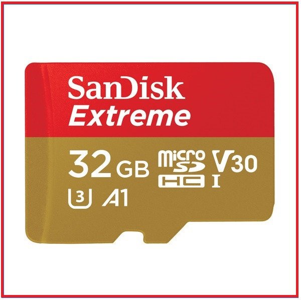SanDisk 32GB 100MB/s Extreme UHS-I 4K UHD High-Speed Micro SDHC Memory Card with Adapter