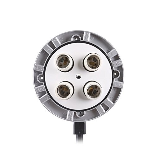 Godox TL-4 4in1 Multi-Holder Studio E27 Socket Tricolor Lighting Lamp Head with 60*60cm Softbox – Black