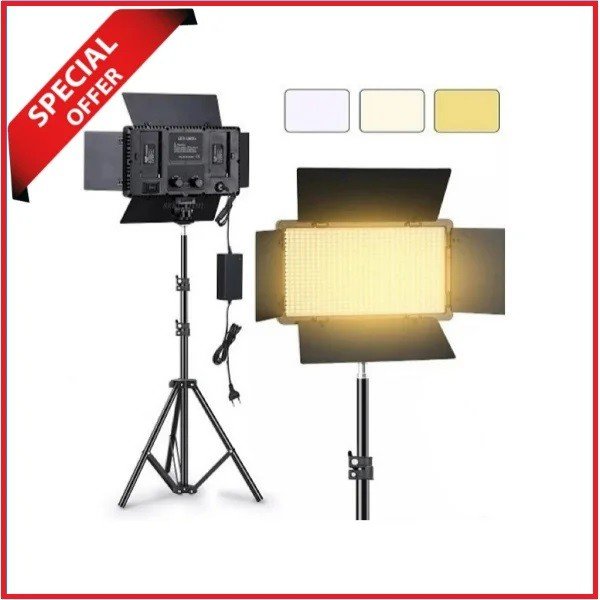 Ye Pro LED 800 Bi-Color Professional LED Video Light - Black