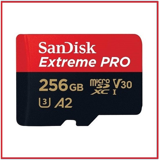 Sandisk 256GB 170MB/s Extreme PRO 4K UHD High-Speed UHS-I Micro SDXC Memory Card with Adapter